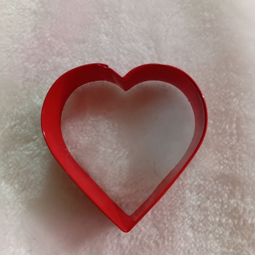 Red Heart-Shaped Cookie Cutter